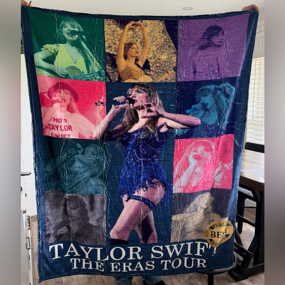 Taylor Swift Eras Tour Throw Blanket 48x62 Swiftie Blanket NWOT